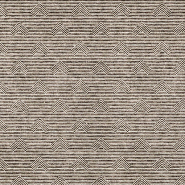 Homeroots 3' Artichoke Green & Ivory Geometric Washable Area Rug For Indoor And Outdoor Spaces, Durable Design 10' X 14' Polyester 594376