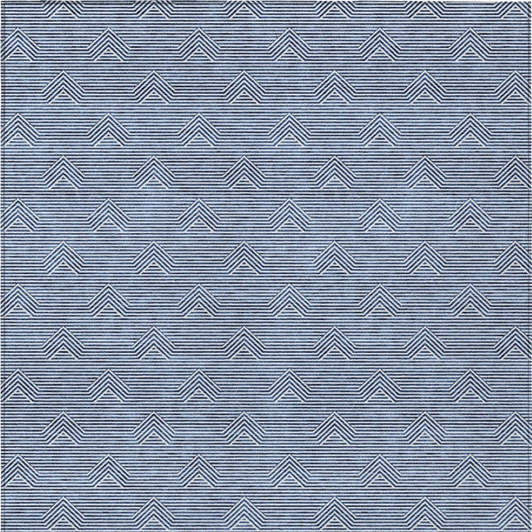 Homeroots 3' Artichoke Green & Ivory Geometric Washable Area Rug For Indoor And Outdoor Spaces, Durable Design 3' X 5' Polyester 594377