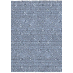 Homeroots 3' Artichoke Green & Ivory Geometric Washable Area Rug For Indoor And Outdoor Spaces, Durable Design 10' X 14' Polyester 594382