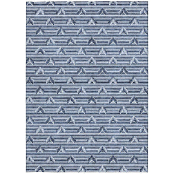 Homeroots 3' Artichoke Green & Ivory Geometric Washable Area Rug For Indoor And Outdoor Spaces, Durable Design 10' X 14' Polyester 594382
