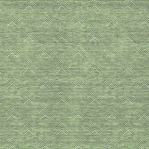 Homeroots 3' Artichoke Green & Ivory Geometric Washable Area Rug For Indoor And Outdoor Spaces, Durable Design 5' X 8' Polyester 594384