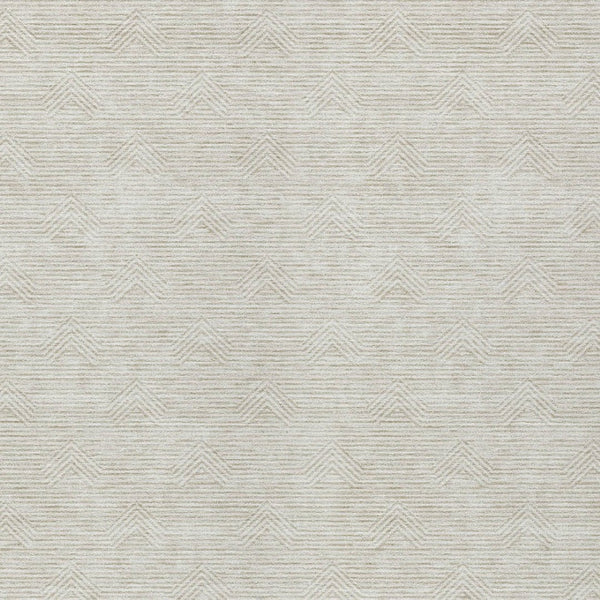 Homeroots 3' Artichoke Green & Ivory Geometric Washable Area Rug For Indoor And Outdoor Spaces, Durable Design 9' X 12' Polyester 594399