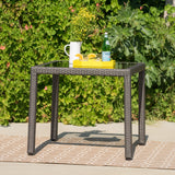 Christopher Knight Home® San Pico 40 Outdoor Dining Table | Wicker & Iron Frame | 34