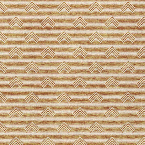 Homeroots 3' Artichoke Green & Ivory Geometric Washable Area Rug For Indoor And Outdoor Spaces, Durable Design 3' X 5' Polyester 594401