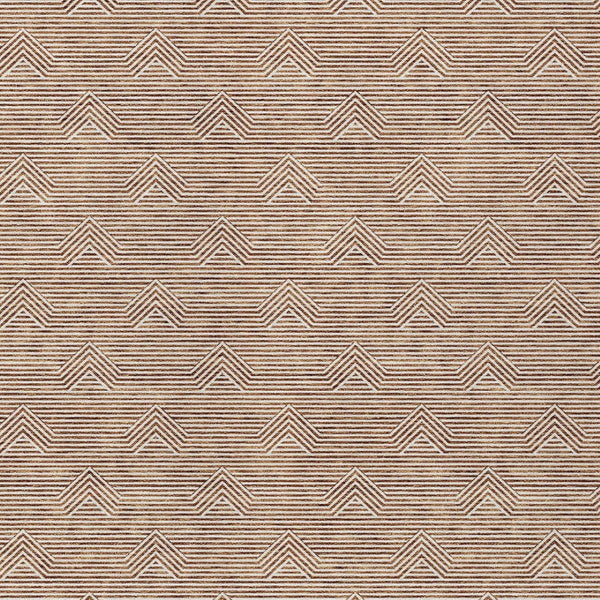 Homeroots 3' Artichoke Green & Ivory Geometric Washable Area Rug For Indoor And Outdoor Spaces, Durable Design 3' X 5' Polyester 594413