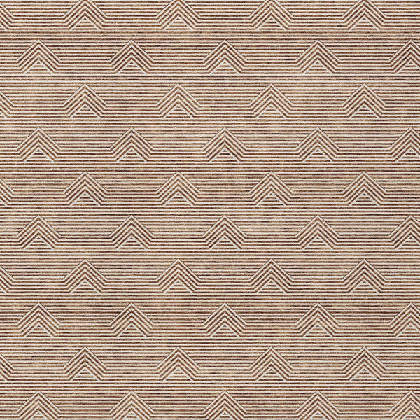 Homeroots 3' Artichoke Green & Ivory Geometric Washable Area Rug For Indoor And Outdoor Spaces, Durable Design 5' X 8' Polyester 594414