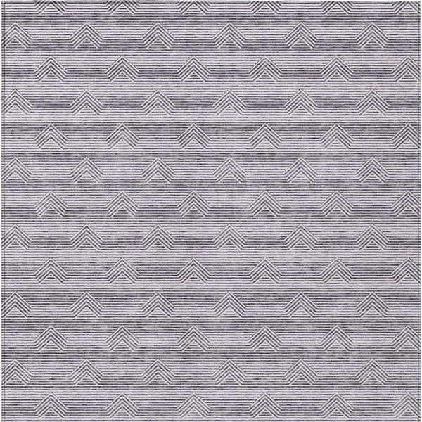 Homeroots 3' Artichoke Green & Ivory Geometric Washable Area Rug For Indoor And Outdoor Spaces, Durable Design 8' X 10' Polyester 594422