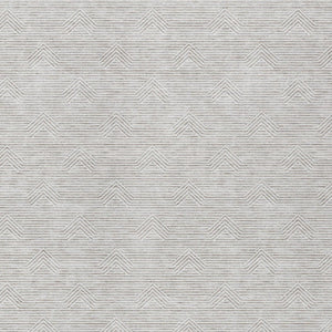 Homeroots 3' Artichoke Green & Ivory Geometric Washable Area Rug For Indoor And Outdoor Spaces, Durable Design 5' X 8' Polyester 594432