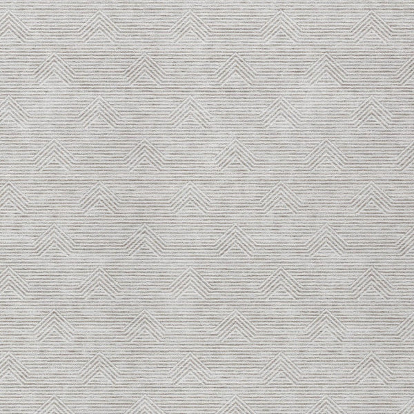 Homeroots 3' Artichoke Green & Ivory Geometric Washable Area Rug For Indoor And Outdoor Spaces, Durable Design 5' X 8' Polyester 594432