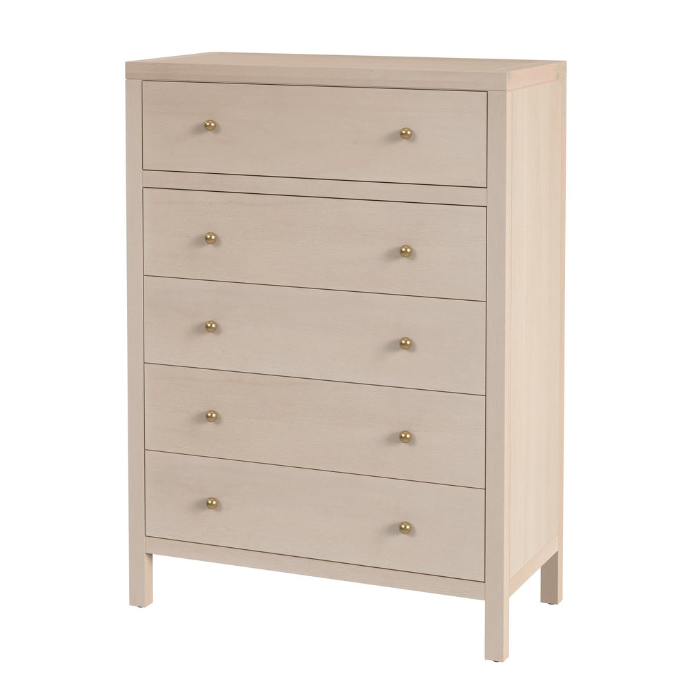 Butler Specialty Butler Nora 36" W Rectangular Wood 5 Drawer Tall Dresser - Rustic Elegance For Modern Spaces Taupe Mdf,Acacia Wood,Pine Wood,Veneers 5944450-butler