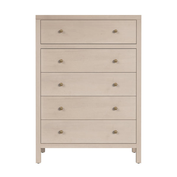 Butler Specialty Butler Nora 36" W Rectangular Wood 5 Drawer Tall Dresser - Rustic Elegance For Modern Spaces Taupe Mdf,Acacia Wood,Pine Wood,Veneers 5944450-butler