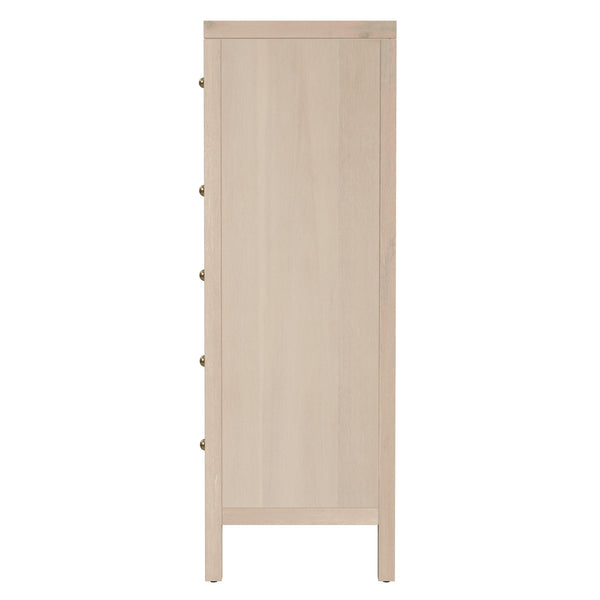 Butler Specialty Butler Nora 36" W Rectangular Wood 5 Drawer Tall Dresser - Rustic Elegance For Modern Spaces Taupe Mdf,Acacia Wood,Pine Wood,Veneers 5944450-butler