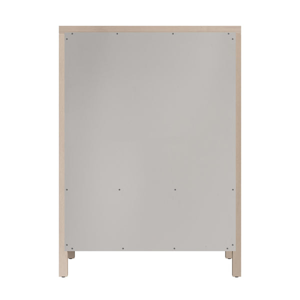 Butler Specialty Butler Nora 36" W Rectangular Wood 5 Drawer Tall Dresser - Rustic Elegance For Modern Spaces Taupe Mdf,Acacia Wood,Pine Wood,Veneers 5944450-butler