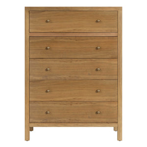 Butler Specialty Company Nora 5 Drawer Tall Dresser - Timeless Elegance For Any Bedroom Space Natural Mdf,Pine Wood,Rubberwood,Plywood,Acacia Wood,Veneers 5944452-butler