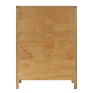 Butler Specialty Company Nora 5 Drawer Tall Dresser - Timeless Elegance For Any Bedroom Space Natural Mdf,Pine Wood,Rubberwood,Plywood,Acacia Wood,Veneers 5944452-butler