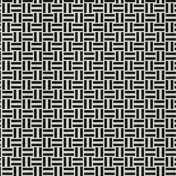 Homeroots 3' Stylish Artichoke Green And Gray Geometric Washable Rug For Indoor And Outdoor Spaces 8' X 10' Polyester 594446