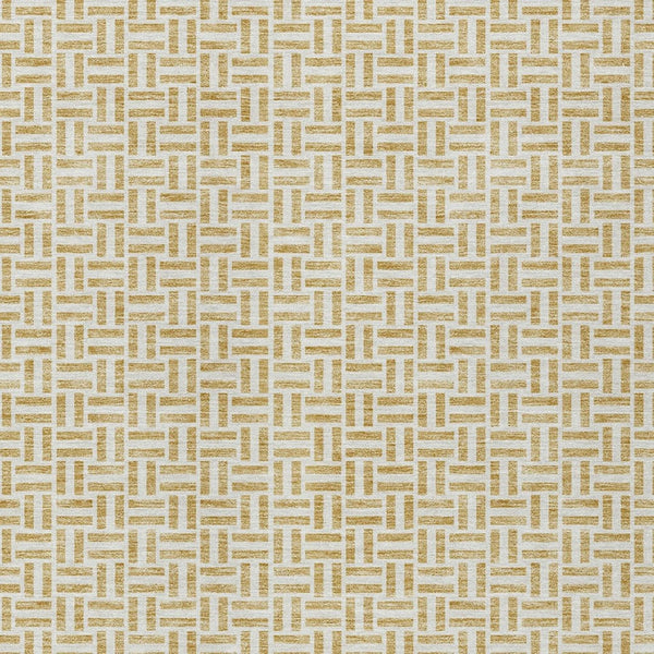 Homeroots 3' Stylish Artichoke Green And Gray Geometric Washable Rug For Indoor And Outdoor Spaces 10' X 14' Polyester 594466