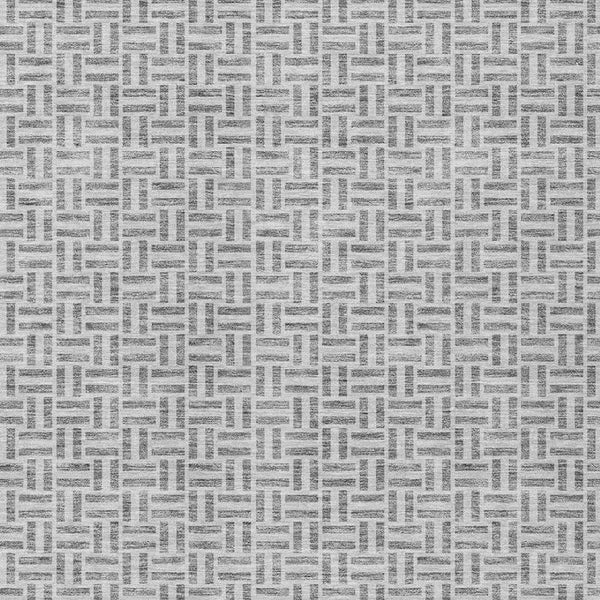 Homeroots 3' Stylish Artichoke Green And Gray Geometric Washable Rug For Indoor And Outdoor Spaces 3' X 5' Polyester 594467