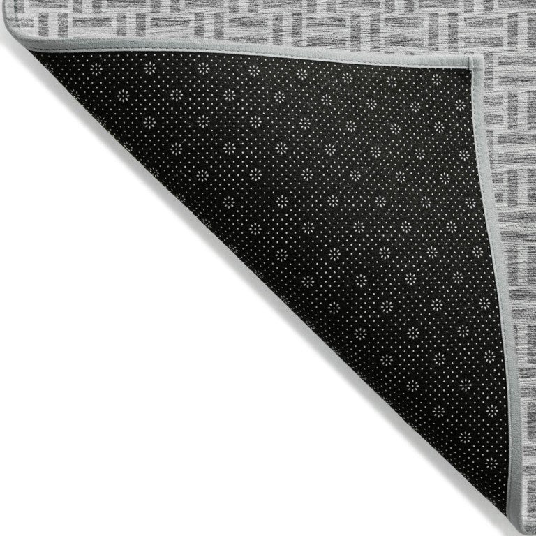 Geometric Polyester Area Rug Washable Indoor Outdoor Modern Style for Patio or Living Room