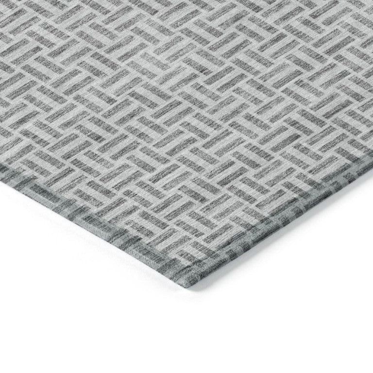 Geometric Polyester Area Rug Washable Indoor Outdoor Modern Style for Patio or Living Room