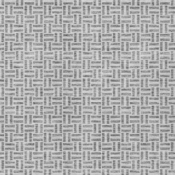 Homeroots 3' Stylish Artichoke Green And Gray Geometric Washable Rug For Indoor And Outdoor Spaces 9' X 12' Polyester 594471