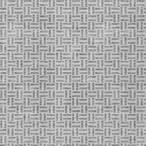 Homeroots 3' Stylish Artichoke Green And Gray Geometric Washable Rug For Indoor And Outdoor Spaces 10' X 14' Polyester 594472