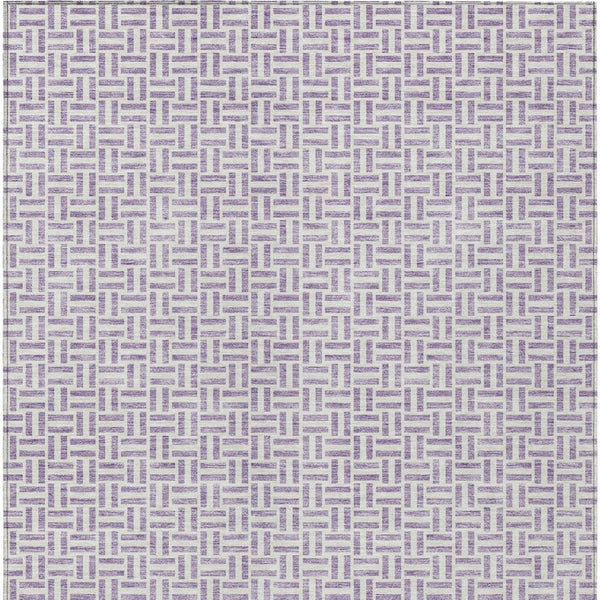 Homeroots 3' Stylish Artichoke Green And Gray Geometric Washable Rug For Indoor And Outdoor Spaces 3' X 5' Polyester 594479