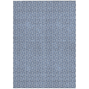 Homeroots 3' Stylish Artichoke Green And Gray Geometric Washable Rug For Indoor And Outdoor Spaces 8' X 10' Polyester 594488