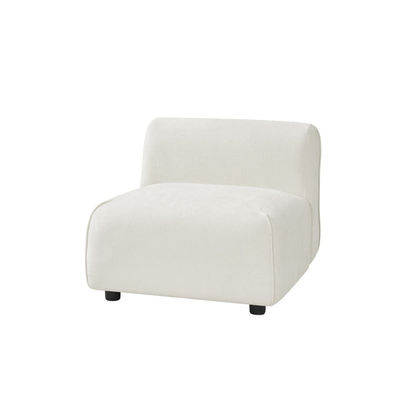 English Elm Modern Curved Accent Chair Plush Cloud Cushioning Sculptural Form for Any Room N767P399473B