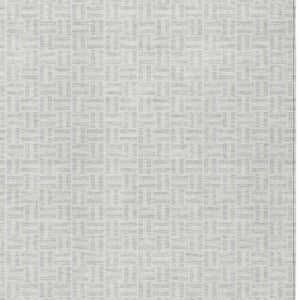 Homeroots 3' Stylish Artichoke Green And Gray Geometric Washable Rug For Indoor And Outdoor Spaces 3' X 5' Polyester 594503
