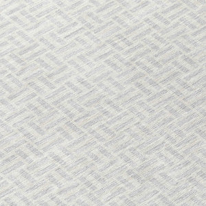 Homeroots 3' Stylish Artichoke Green And Gray Geometric Washable Rug For Indoor And Outdoor Spaces 8' Round Polyester 594505