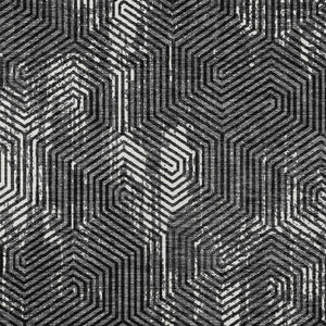 Homeroots 3' Black And Ivory Geometric Washable Area Rug - Perfect For Indoor Outdoor Spaces, Durable Design 8' X 10' Polyester 594524