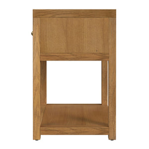 Butler Specialty Company Nora 3 Drawer Nightstand - Modern Wood Design For Stylish Bedroom Storage Natural Rubberwood,Mdf,Acacia Wood,Pine Wood,Plywood,Oak Veneers 5945452-butler