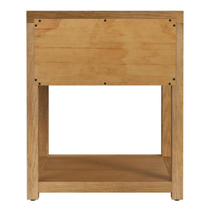 Butler Specialty Company Nora 3 Drawer Nightstand - Modern Wood Design For Stylish Bedroom Storage Natural Rubberwood,Mdf,Acacia Wood,Pine Wood,Plywood,Oak Veneers 5945452-butler