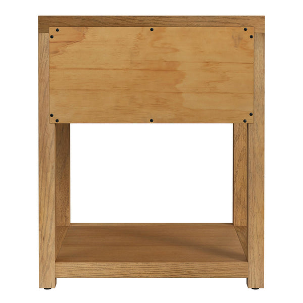 Butler Specialty Company Nora 3 Drawer Nightstand - Modern Wood Design For Stylish Bedroom Storage Natural Rubberwood,Mdf,Acacia Wood,Pine Wood,Plywood,Oak Veneers 5945452-butler