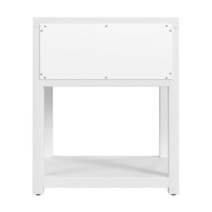 Butler Specialty Company Nora Nightstand - Timeless Wood Design With Drawer And Open Shelf For Storage White Acacia Wood,Mdf,Pine Wood,Acacia Veneers 5945477-butler