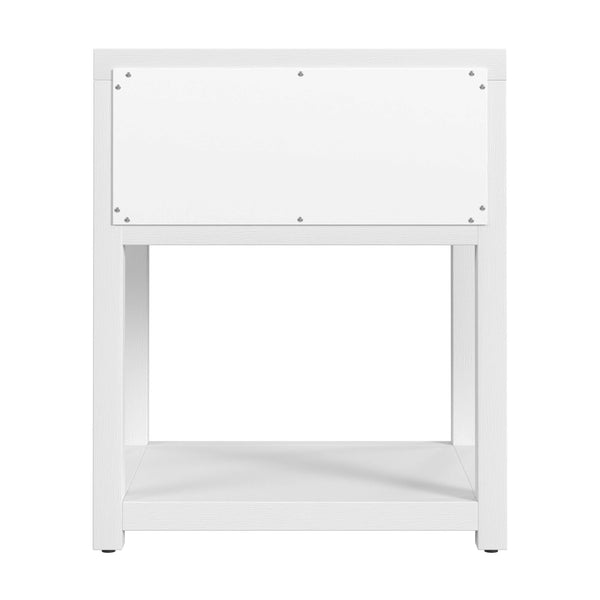 Butler Specialty Company Nora Nightstand - Timeless Wood Design With Drawer And Open Shelf For Storage White Acacia Wood,Mdf,Pine Wood,Acacia Veneers 5945477-butler