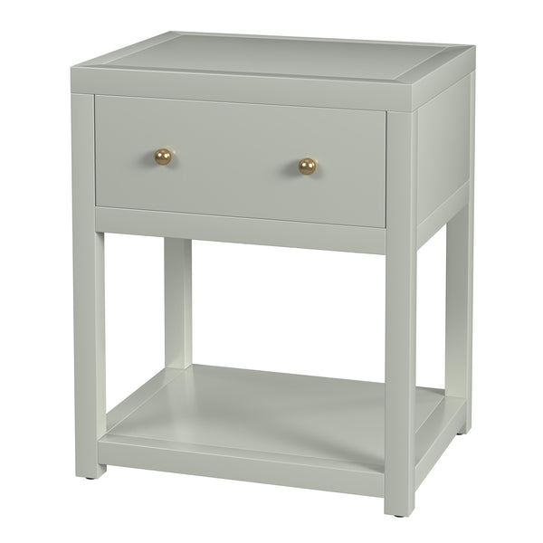 Butler Specialty Company Nora Nightstand - Timeless Wood Design With Drawer And Open Shelf For Storage Sage Green Acacia Wood,Mdf,Pine Wood,Acacia Veneers 5945480-butler