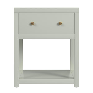 Butler Specialty Company Nora Nightstand - Timeless Wood Design With Drawer And Open Shelf For Storage Sage Green Acacia Wood,Mdf,Pine Wood,Acacia Veneers 5945480-butler