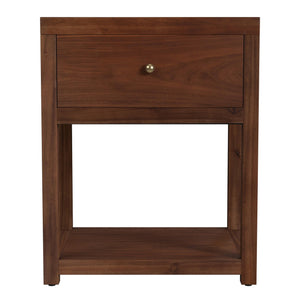 Butler Specialty Company Nora 21" Nightstand - Elegant Wood Design With Storage & Open Shelf Space Walnut Acacia Wood,Mdf,Pine Wood,Acacia Veneers 5945489-butler