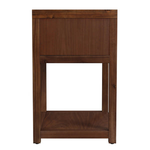 Butler Specialty Company Nora 21" Nightstand - Elegant Wood Design With Storage & Open Shelf Space Walnut Acacia Wood,Mdf,Pine Wood,Acacia Veneers 5945489-butler