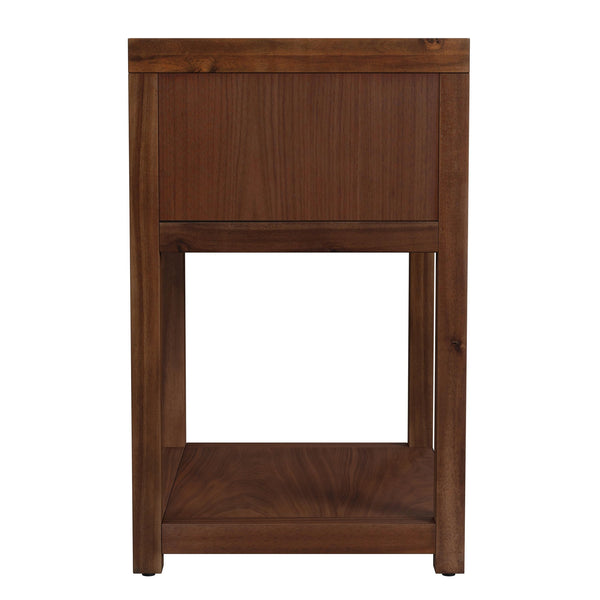 Butler Specialty Company Nora 21" Nightstand - Elegant Wood Design With Storage & Open Shelf Space Walnut Acacia Wood,Mdf,Pine Wood,Acacia Veneers 5945489-butler