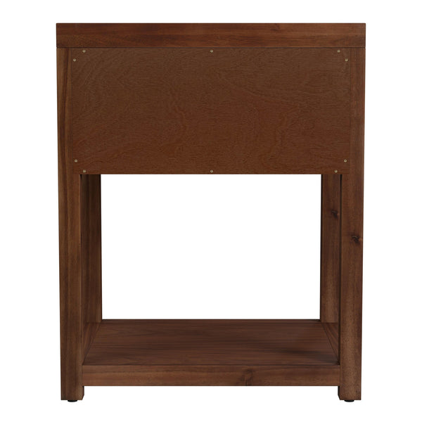 Butler Specialty Company Nora 21" Nightstand - Elegant Wood Design With Storage & Open Shelf Space Walnut Acacia Wood,Mdf,Pine Wood,Acacia Veneers 5945489-butler