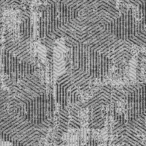 Homeroots 3' Black And Ivory Geometric Washable Area Rug - Perfect For Indoor Outdoor Spaces, Durable Design 5' X 8' Polyester 594552