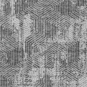 Homeroots 3' Black And Ivory Geometric Washable Area Rug - Perfect For Indoor Outdoor Spaces, Durable Design 10' X 14' Polyester 594556