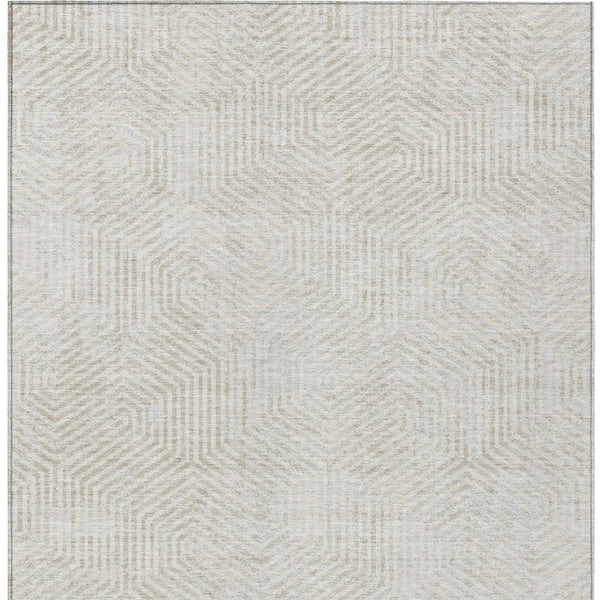 Homeroots 3' Black And Ivory Geometric Washable Area Rug - Perfect For Indoor Outdoor Spaces, Durable Design 3' X 5' Polyester 594557
