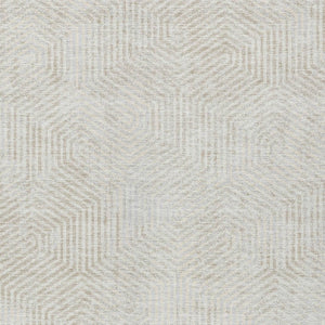 Homeroots 3' Black And Ivory Geometric Washable Area Rug - Perfect For Indoor Outdoor Spaces, Durable Design 3' X 5' Polyester 594557