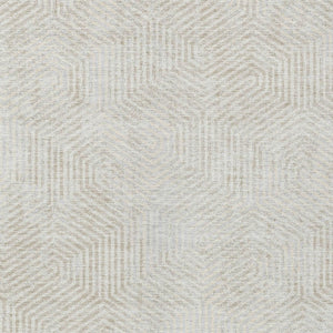 Homeroots 3' Black And Ivory Geometric Washable Area Rug - Perfect For Indoor Outdoor Spaces, Durable Design 8' X 10' Polyester 594560