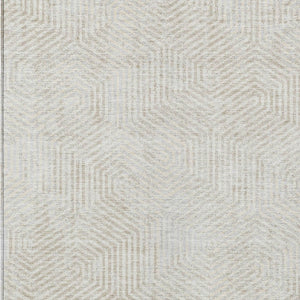 Homeroots 3' Black And Ivory Geometric Washable Area Rug - Perfect For Indoor Outdoor Spaces, Durable Design 9' X 12' Polyester 594561