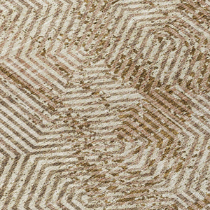 Homeroots 3' Black And Ivory Geometric Washable Area Rug - Perfect For Indoor Outdoor Spaces, Durable Design 8' Round Polyester 594571